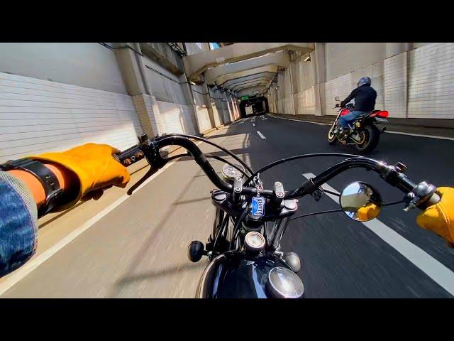 【SR400 ASMR】GWの首都高走行動画をNO編集で　Without editing the running video of TOKYO Expressway LoopLine