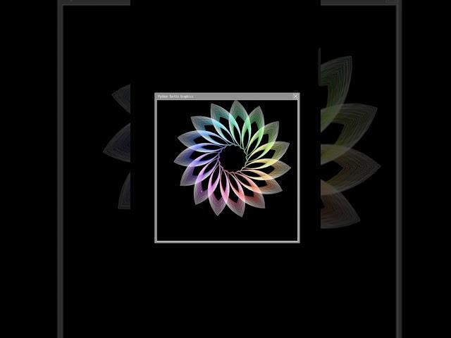  Python Turtle Magic: Colorful Spiral Pattern with Custom Text!#shorts #python #coding