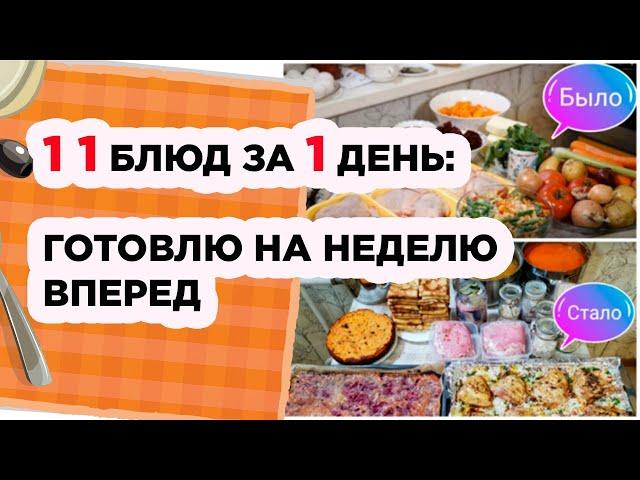 11 блюд за 1 день: готовлю на неделю вперед