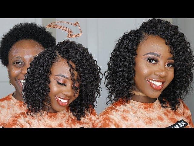 NO CORNROWS | NO BRAIDS | Easy CROCHET BRAIDS Install In 1 HR | Short Hair Protective Style Tutorial