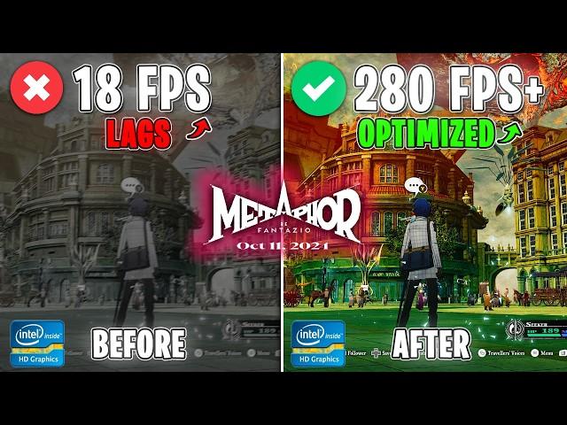 Metaphor ReFantazio: BEST SETTINGS for MAX FPS | Fix Lags and Stutter Easily