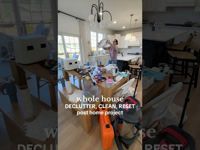 whole house clean, declutter and reset #cleaning #cleaningmotivation #asmr