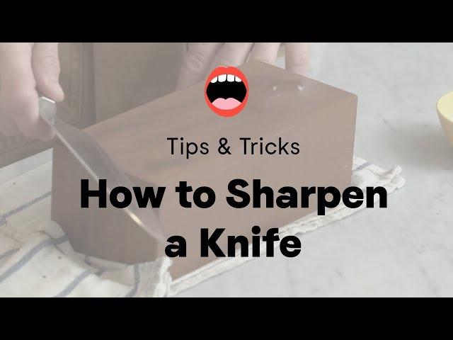 How to Sharpen a Knife | Chef Daniel Holzman | Project Foodie