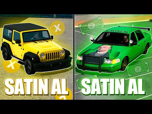 PAZARDAKİ TÜM ARAÇLARI SATIN ALMAK ZORUNDAYIM !! | Car Parking Multiplayer