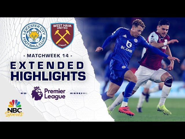 Leicester City v. West Ham United | PREMIER LEAGUE HIGHLIGHTS | 12/3/2024 | NBC Sports