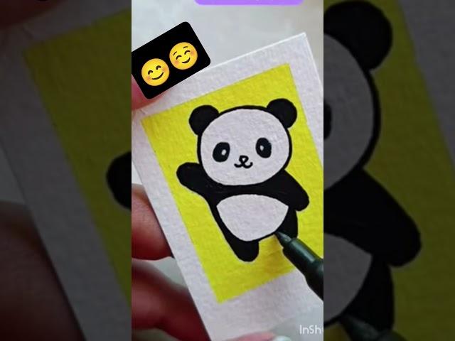 Acrylic painting panda  #Sakshi Chaudhary #short