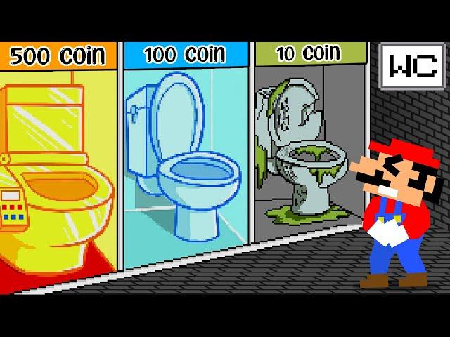 Toilet Prank: Mario Challenge Poor To Rich Toilet in maze mayhem | Game Animation