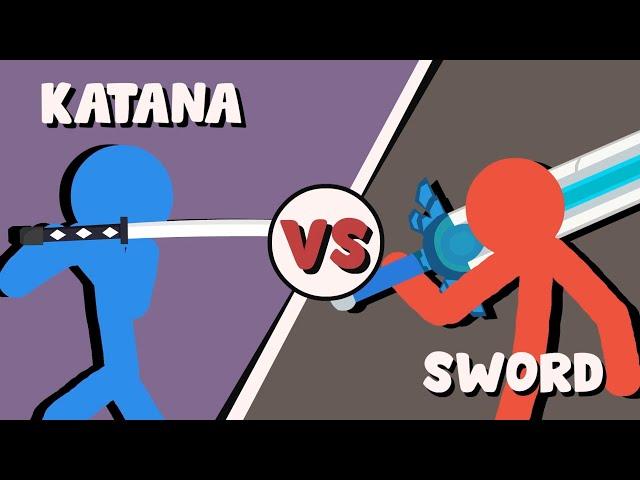 Supreme Duelist Stickman Animation: Katana vs Sword