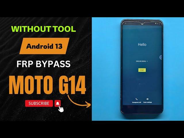 Moto G14 FRP Bypass Without Tool | 100% Working Method