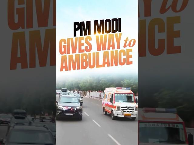 PM's convoy makes way for Ambulance in Bhubaneswar, Odisha | #shorts