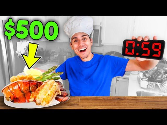 Cooking EXPENSIVE Meals in 60 SECONDS!