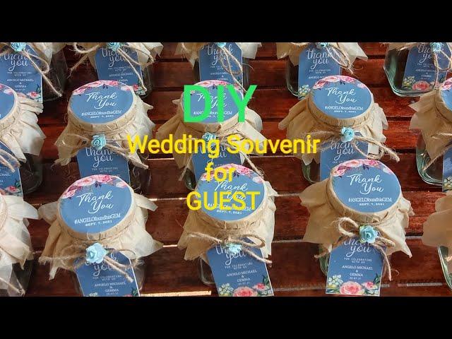 DIY Wedding Souvenir for Guest (Simple but Elegant )#wedding #souvenir #diy