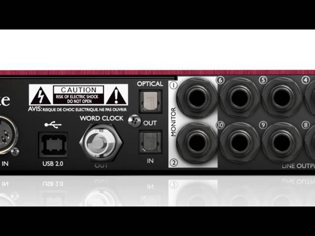 Focusrite Scarlett 18i20 Demo at Scan Pro Audio