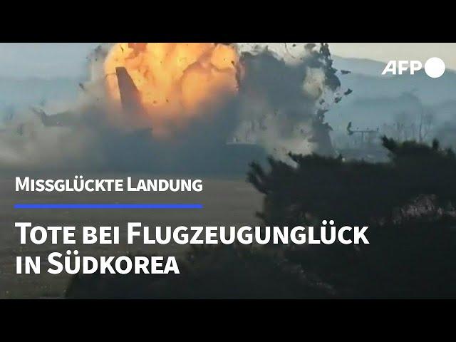 Missglückte Landung: Viele Tote bei Flugzeugunglück in Südkorea | AFP