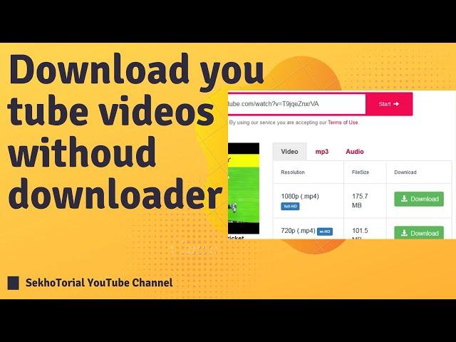 How to Download Videos without down loader