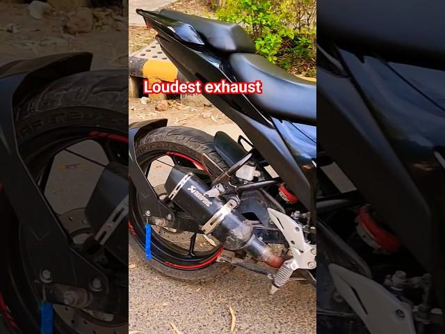 Suzuki gixxer sf fully modified with akrapovic exhaust super loud  #suzukigixxer #viral #like #10k