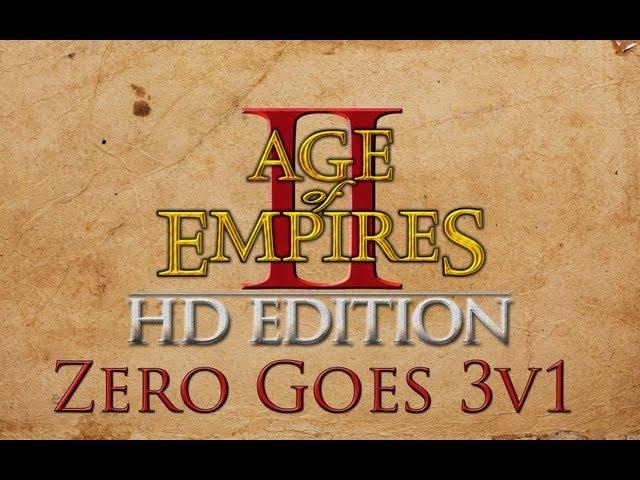 AoE2:HD - ZeroEmpires Going 3v1 (HD)