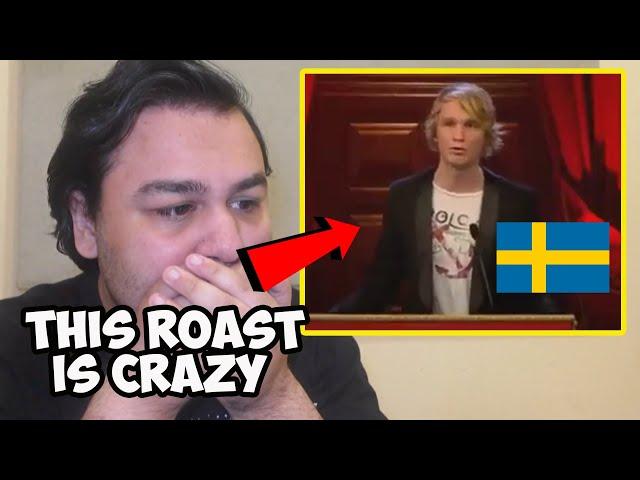 British Reaction To Björn Gustafsson defends himself - Roast på Berns (Swedish Comedy)