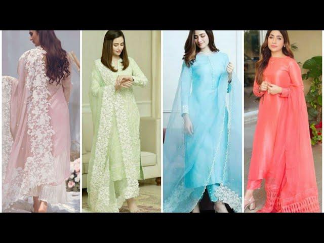 All-In-One Trending Plain One Color Punjabi Suit Designs | Unique Colour Combination kurti designs