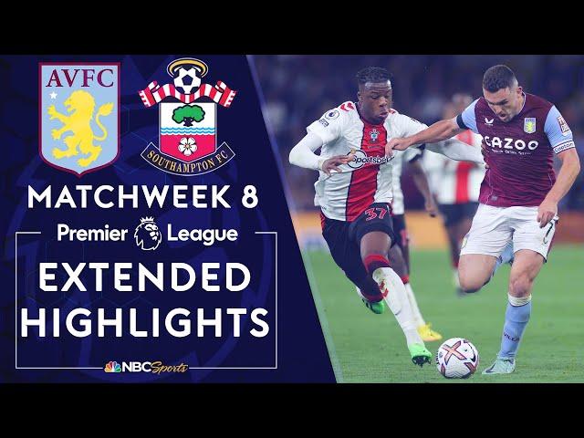 Aston Villa v. Southampton | PREMIER LEAGUE HIGHLIGHTS | 9/16/2022 | NBC Sports