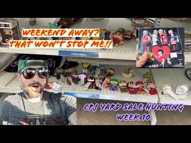 A Weekend Away Won't Stop Me!  CPJ Yard Sales Week 10 #yardsales #yardsalefinds #thrift  #collector