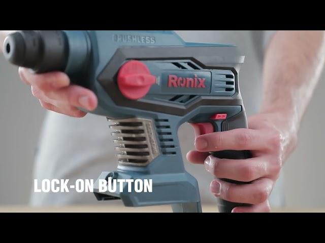 Unboxing of Ronix 8910; a cordless and brushless rotary hammer that is easily used in any place