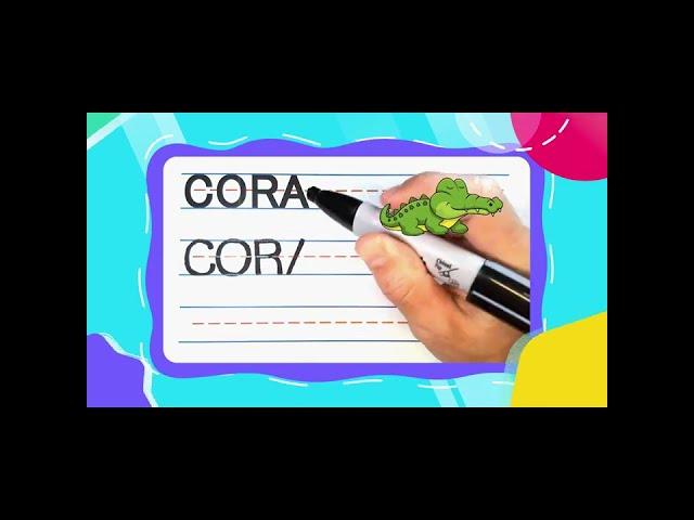 How To Write CORA -- SUPER FAST | Write With Me! -- FOR KIDS | #shorts