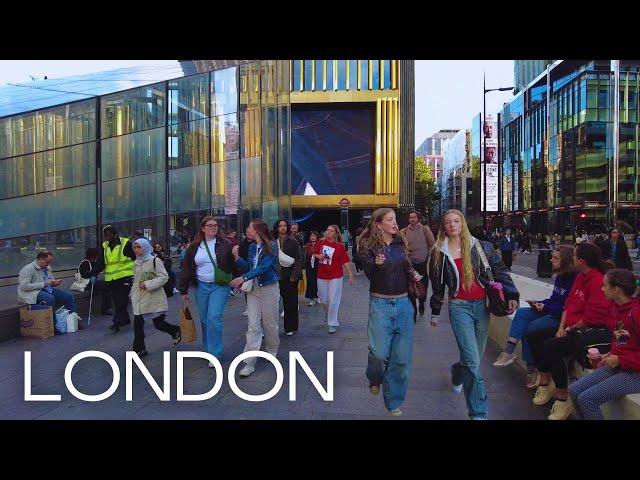 London Walk 4K | Shops in Oxford Street Walking Tour | From Oxford Circus to Tottenham Court Road