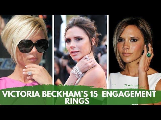 Victoria Beckham Jewelry  | Victoria Beckham’s 15  Engagement Rings from David Beckham