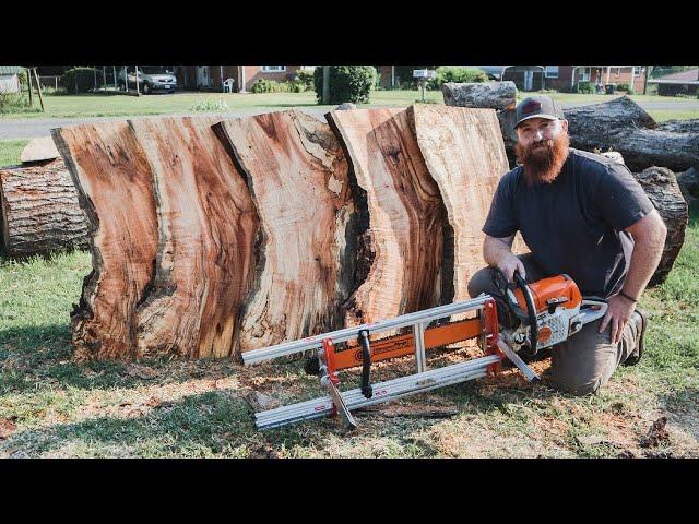 My First Time Using an Alaskan Chainsaw Mill I Bought on Amazon