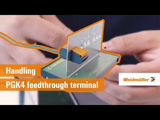 Handling | PGK 4 feedthrough terminal with Push In