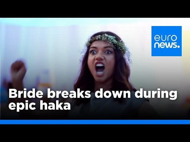 Emotional wedding Haka moves Maori bride to tears, NZ | euronews 