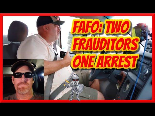Harvey FreeTurd and Friend Play FAFO at Check Point. One ARRESTED!