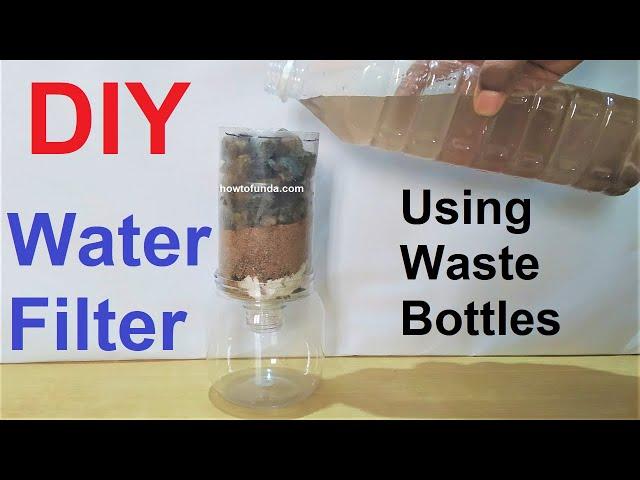 how to make water purifier-filter working model for science project using waste bottles howtofunda