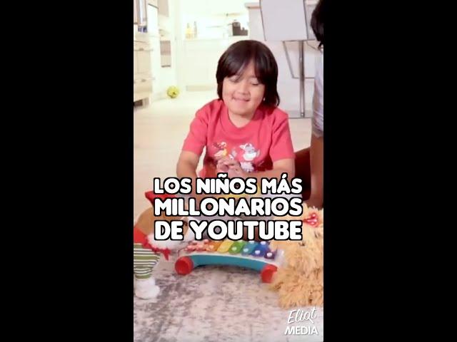 LOS 5 YOUTUBERS NIÑOS MÁS RICOS DEL MUNDO #Shorts