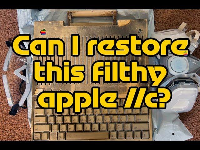 Resurrecting History: Restoring a Soot-Filthy Vintage Apple IIc Computer to its Former Glory!