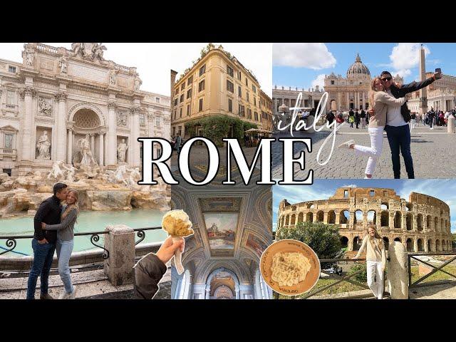 ROME TRAVEL VLOG | visiting colosseum, Trevi, Vatican| travel guide what to do & the best food