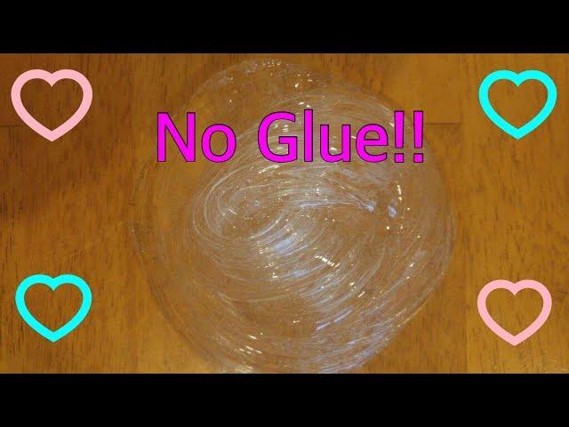 How To Make Clear Slime With No Glue!!