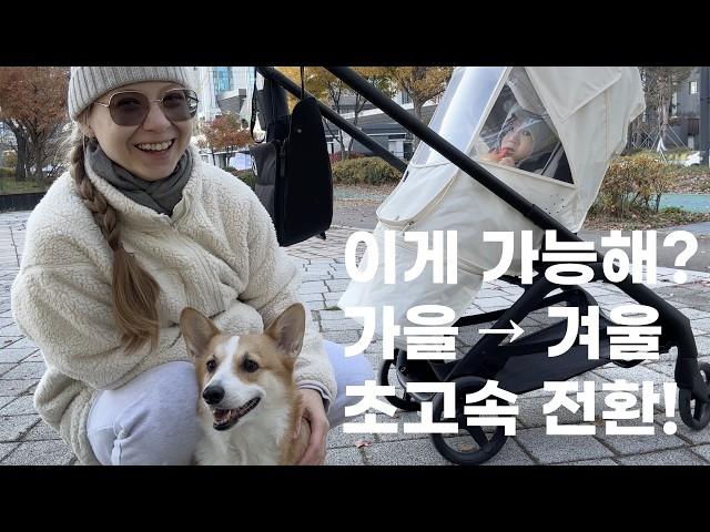 가을의 마지막 주: 아기와 함께  + 한국은 왜 11월부터 크리스마스일까? Останній тиждень осені + Різдво в Кореї у листопаді?!