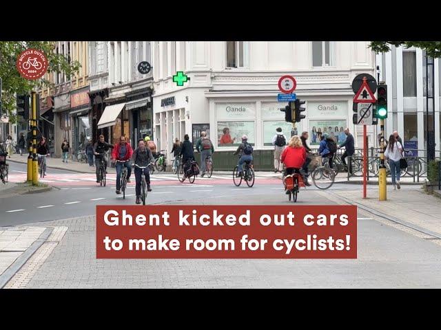 Ghent kicked out cars to make room for cyclists! (and hosted Velo-City 2024)