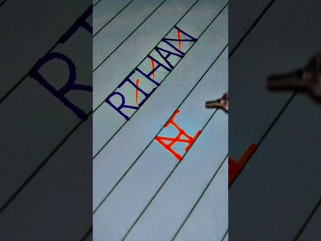 #Rihan name logo