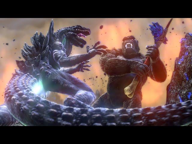 Kong vs. Zilla - Godzilla/MonsterVerse Fight Animation #godzilla #kaiju #kong #monsterverse #3d