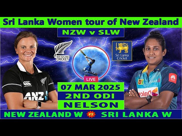 New Zealand Women vs Sri Lanka Women | NZ W vs SLW | 2nd Women ODI Match | NZW vs SLW | SLW vs NZW