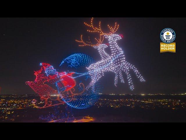 5,000 Drone Christmas Light Show! (GUINNESS WORLD RECORD) (Full Show)