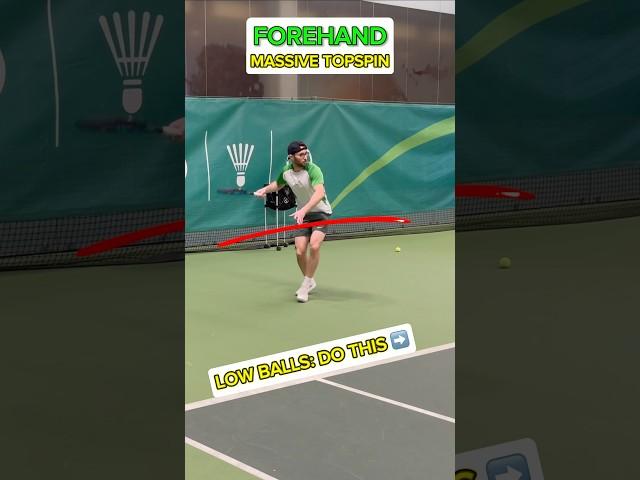 How to Hit HEAVY Topspin Like a Pro | How to Hit Tennis Forehand. #tennis #tennisforehand #forehand