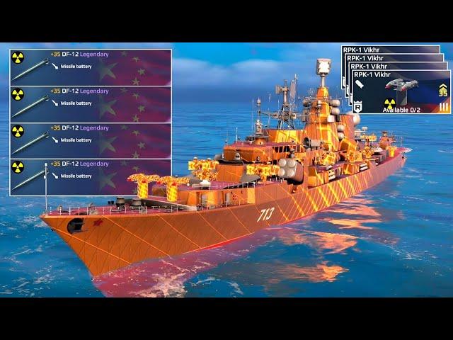 RF Kerch - 4x DF-12 with RPK-1 Vikhr | Nuclear build️ Modern Warships Alpha Test