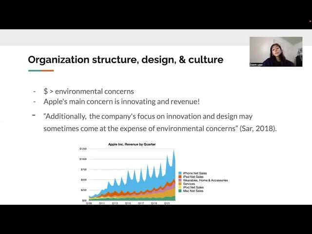 Benchmark - Organizational Design, Structure, and Change Presentation with APPLE INC