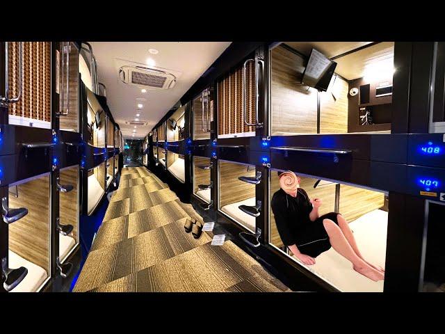 2 Days inside Japan’s Capsule Hotel with Too Many Offerings | Anshin Oyado 