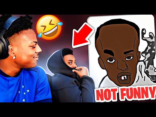 iShowSpeed Reacts To His Fan Art!? with his brother Jamal *FUNNY*