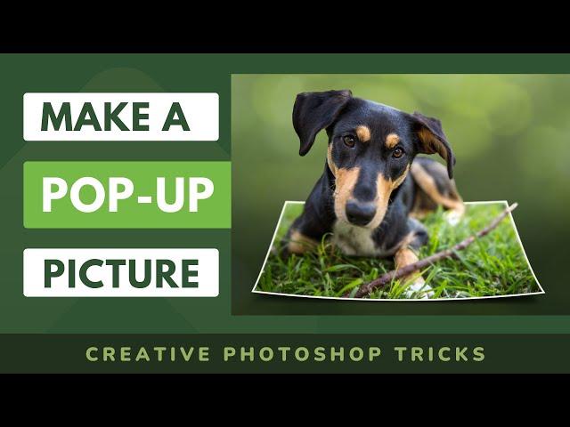 Pop Up Photo 3D effect: Creative photo editing idea with Photoshop.